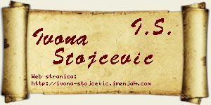 Ivona Stojčević vizit kartica